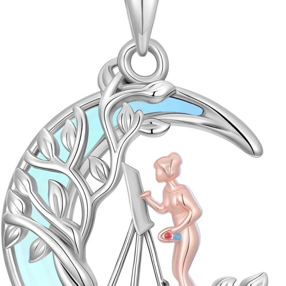Sterling Silver Tree of Life Necklace Women Gift Jewelry Gift Box
